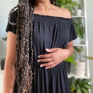 Black Off The Shoulder Dress from Old Navy